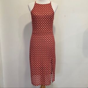 Gianni Bini Casey Crochet Front Slit Dress Size L